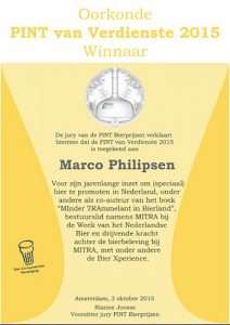 PINT van Verdienste 2015 - Marco Philipsen