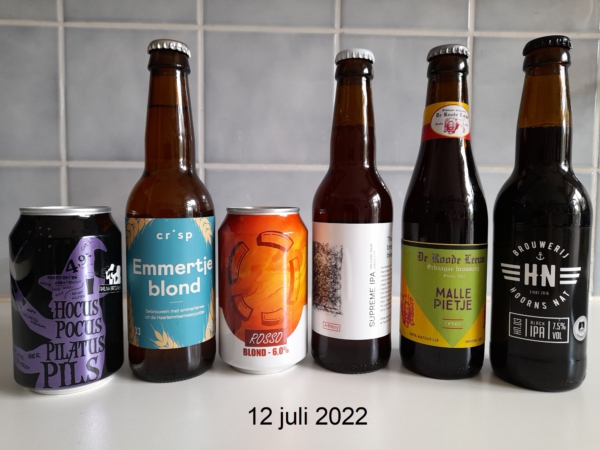 PINT-Bierproefavond Haarlem, 12 juli 2022, thema "bier uit NH"