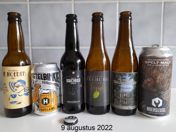 PINT-Bierproefavond Haarlem, 9 augustus 2022, thema "prijswinnaars NHBF"