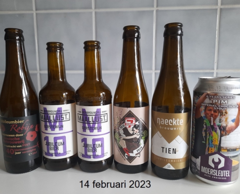 PINT-Bierproefavond Haarlem, 14 februari 2023, thema "Jubilea"