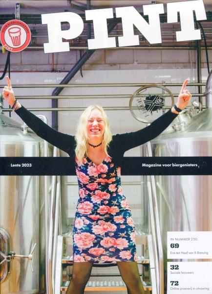 PINT-Magazine lente 2023, cover met Eva ten Haaf (X-brewing)