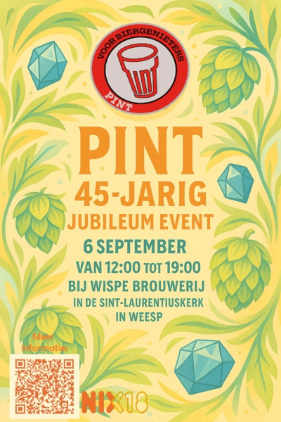 PINT 45 jaar, flyer (voorkant)
